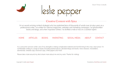 Desktop Screenshot of lesliepepper.com